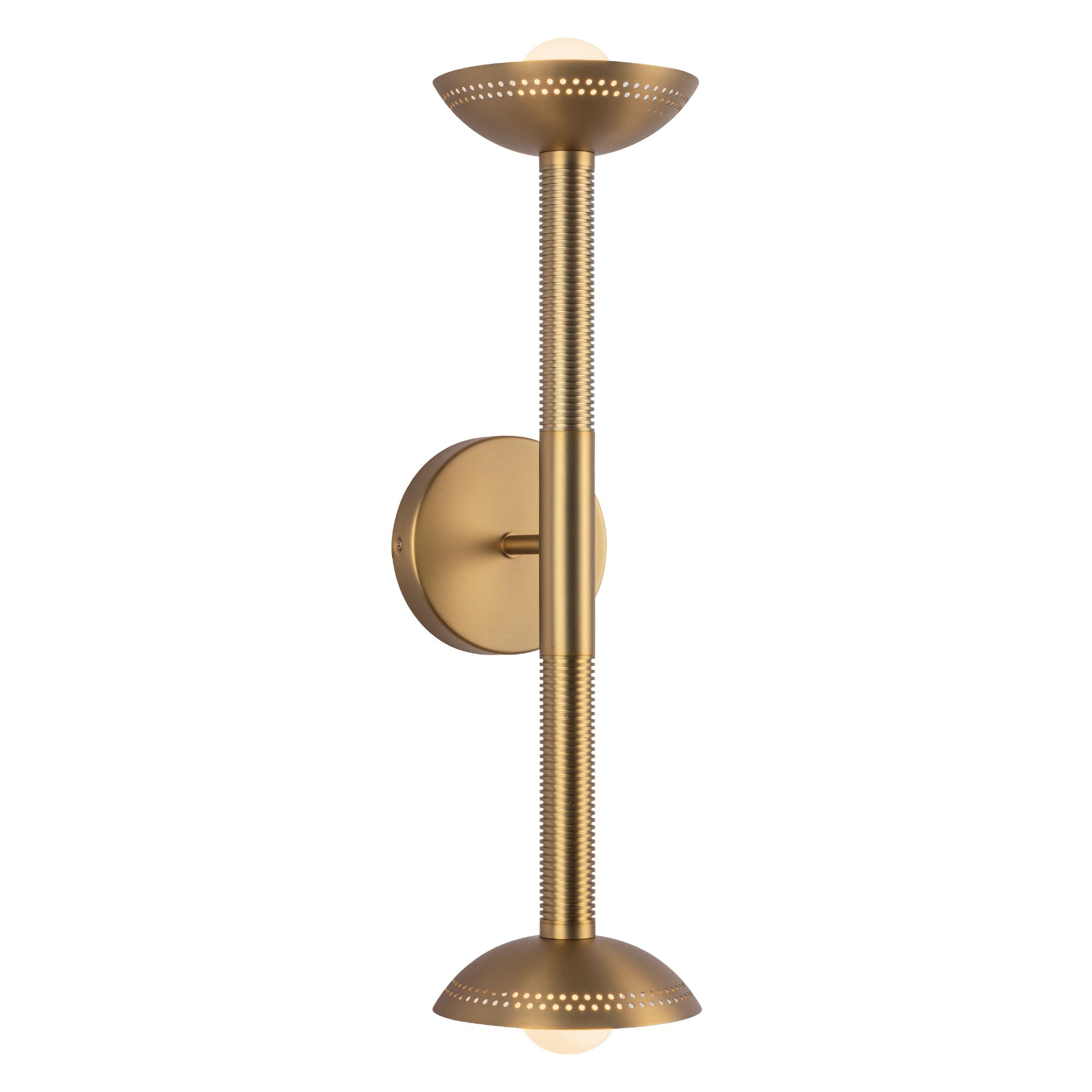 Arden 23-in (With Shade) Wall/Vanity Light — Brushed Gold/Opal Glass [Universal Voltage]
