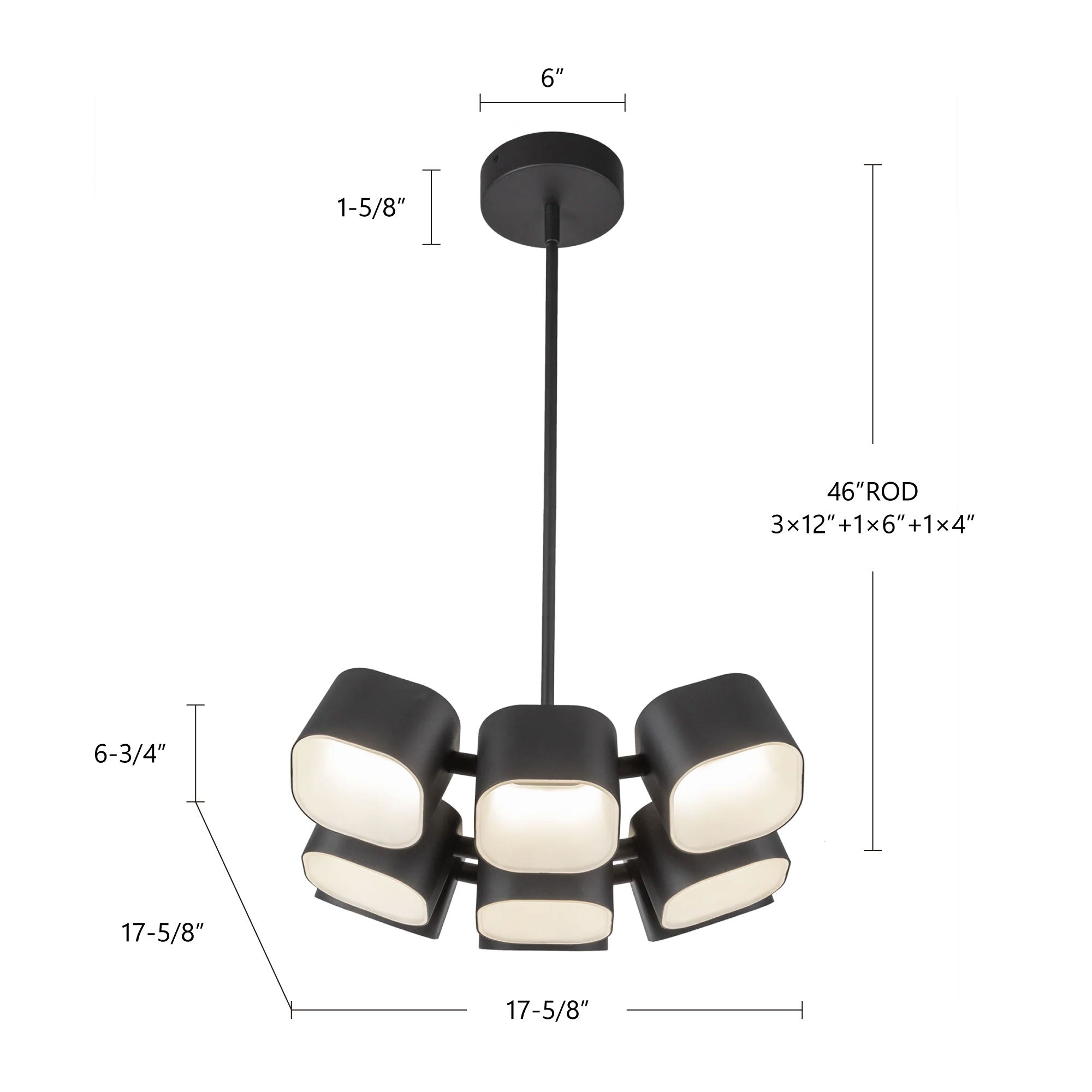 Arena 18-in Chandelier