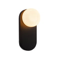 Ariel 12-in Wall/Vanity Light — Matte Black/Opal Glass