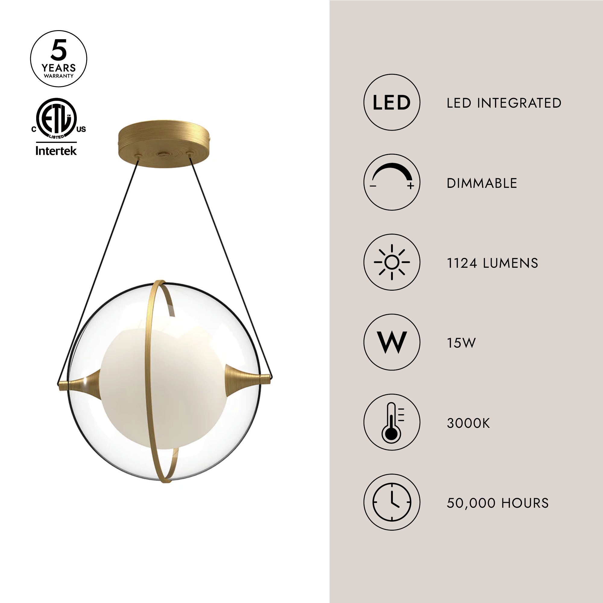 Aries 12-in Pendant