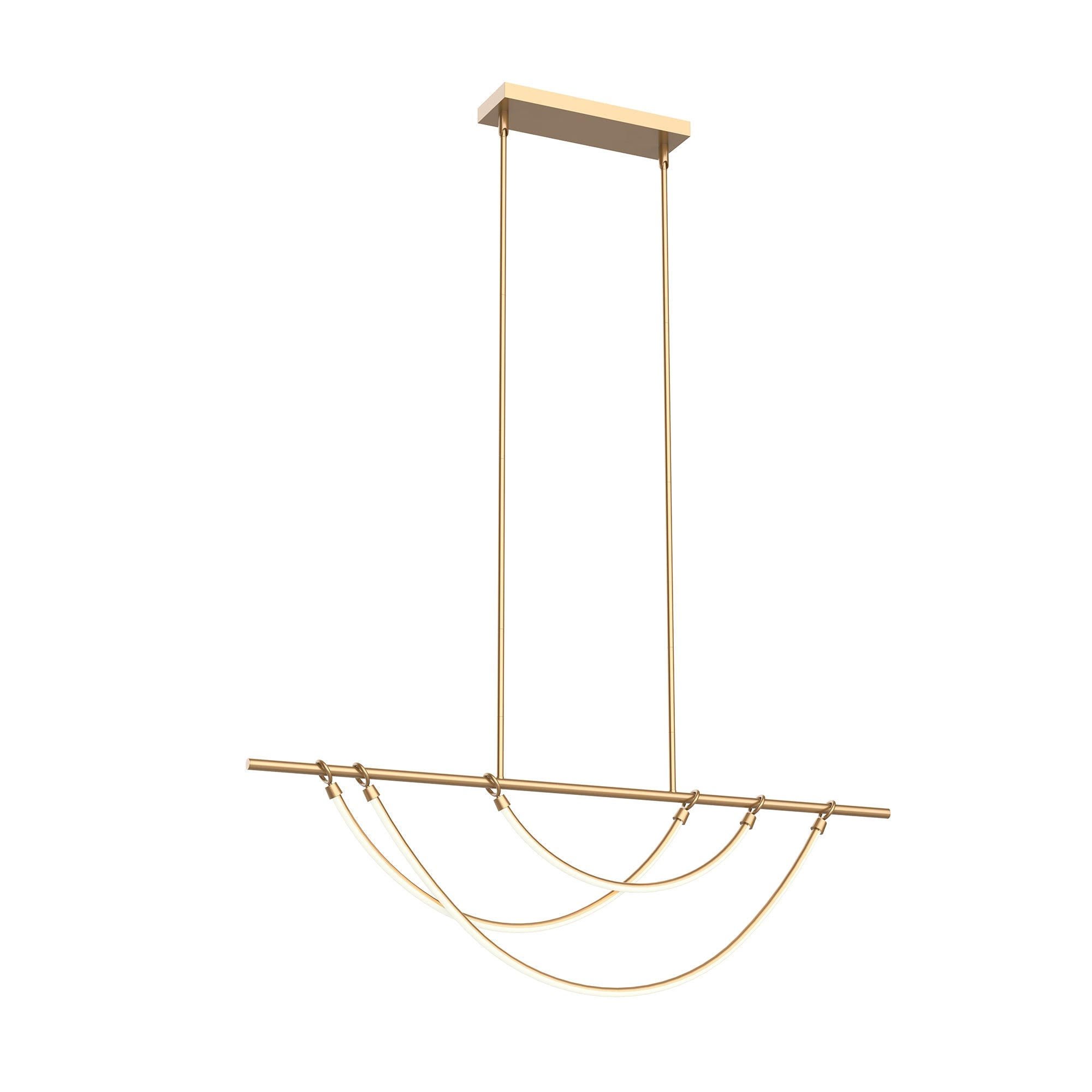 Aryas 48-in Linear Pendant — Vintage Brass [Universal Voltage]
