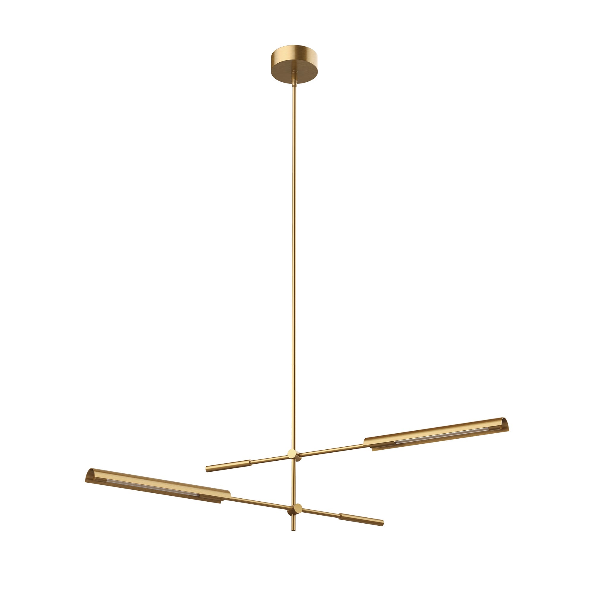 Astrid 2 Head Multi Pendant — Metal Shade/Vintage Brass