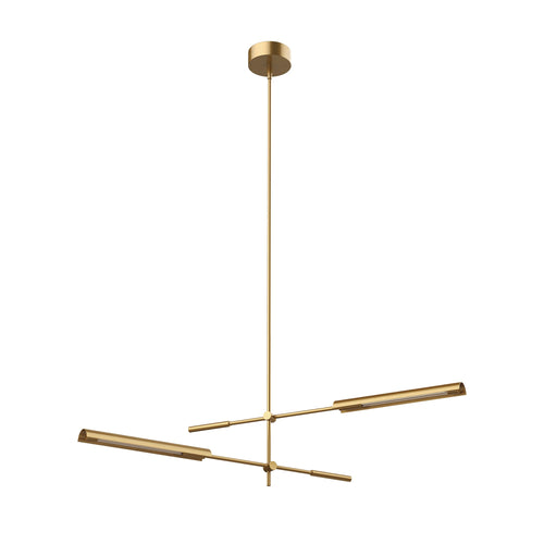 Astrid 2 Head Multi Pendant — Metal Shade/Vintage Brass