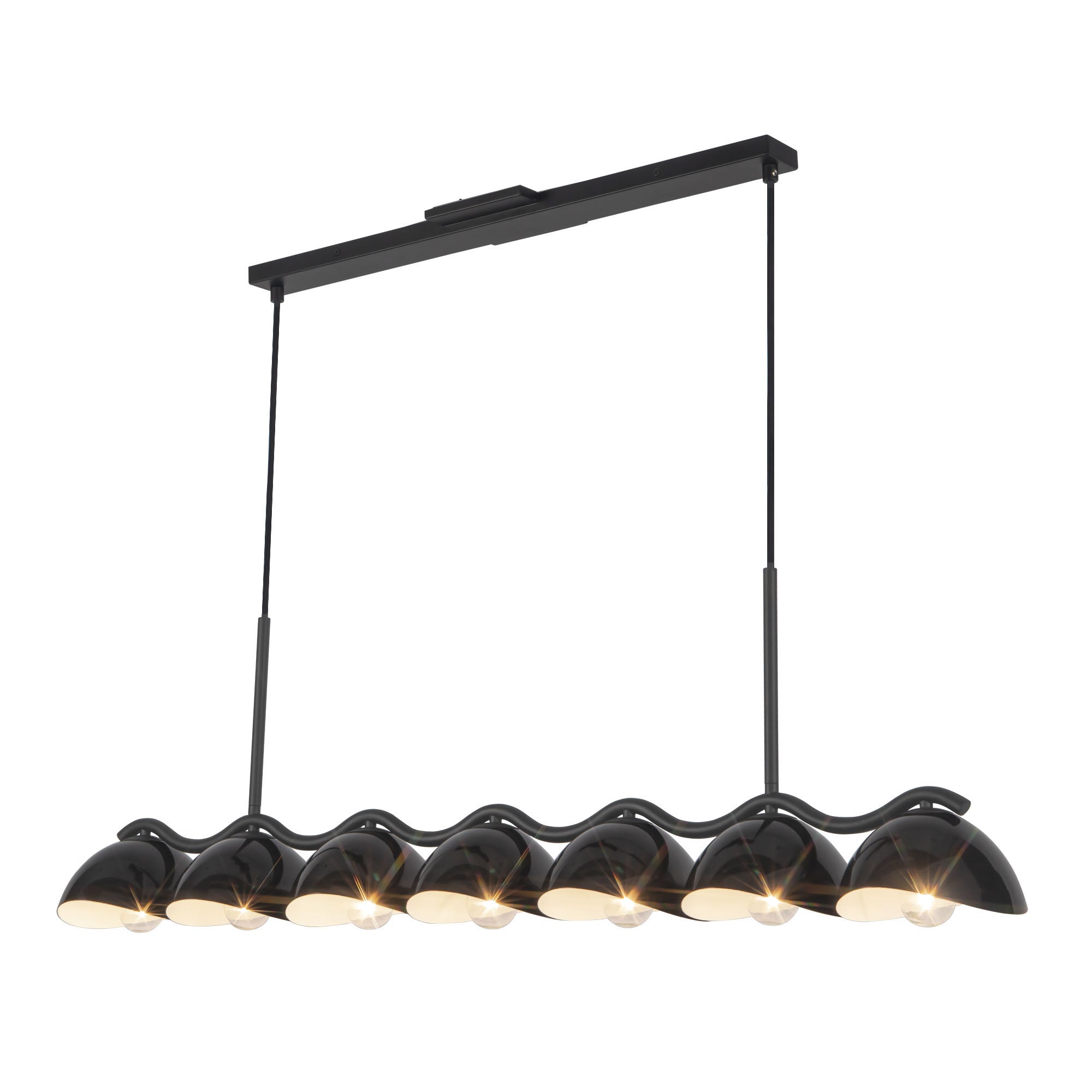 Atlas 42-in Linear Pendant — Black