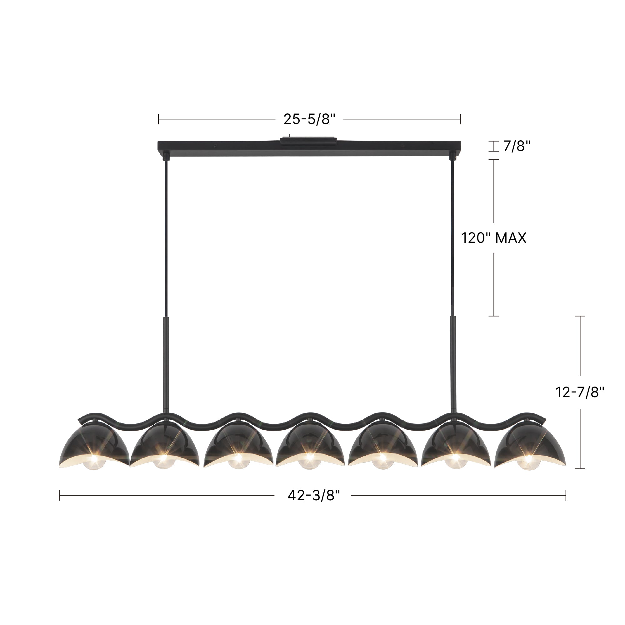 Atlas 42-in Linear Pendant