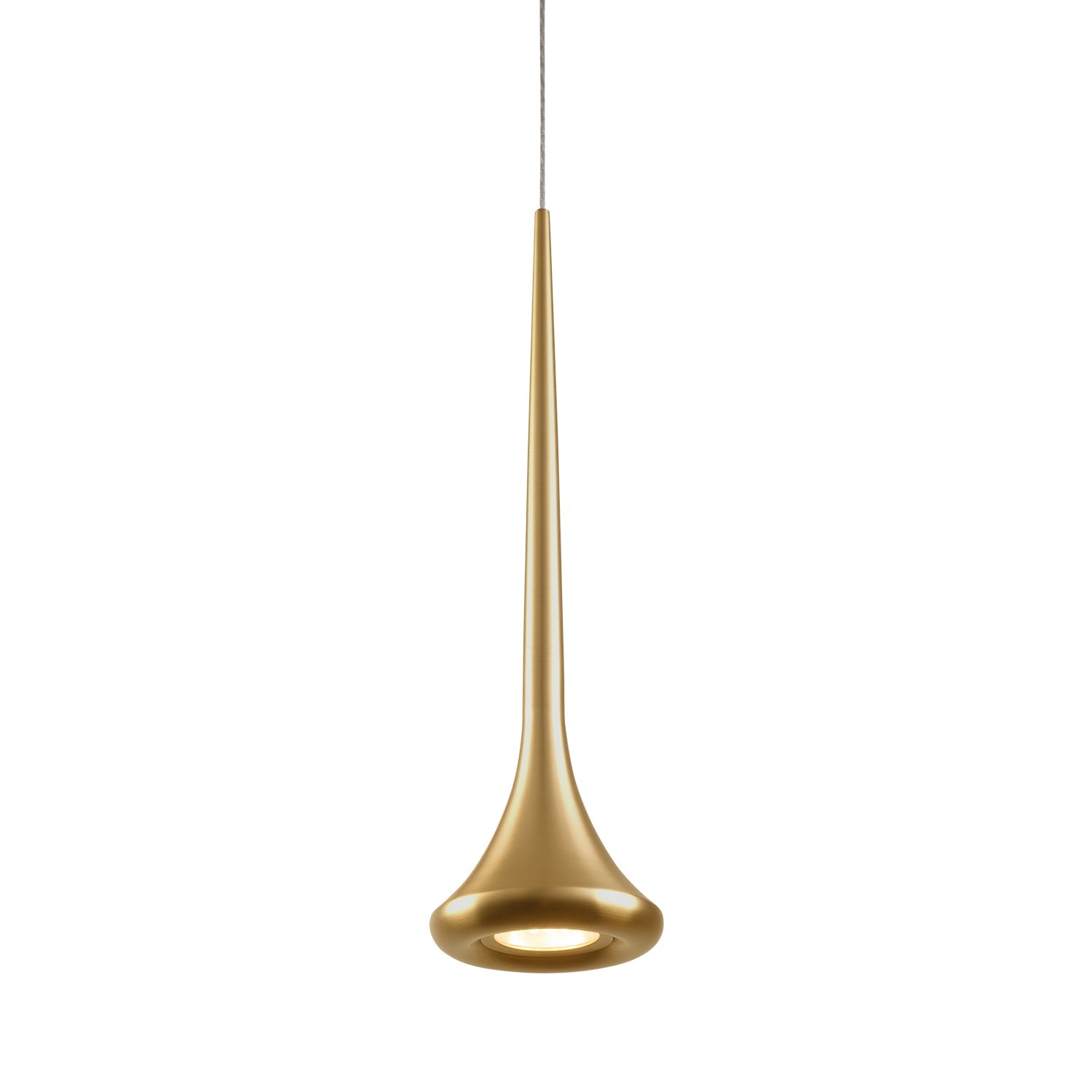 Bach 5-in Pendant — Brushed Gold