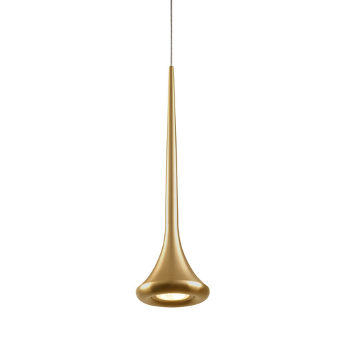 Bach 5-in Pendant — Brushed Gold