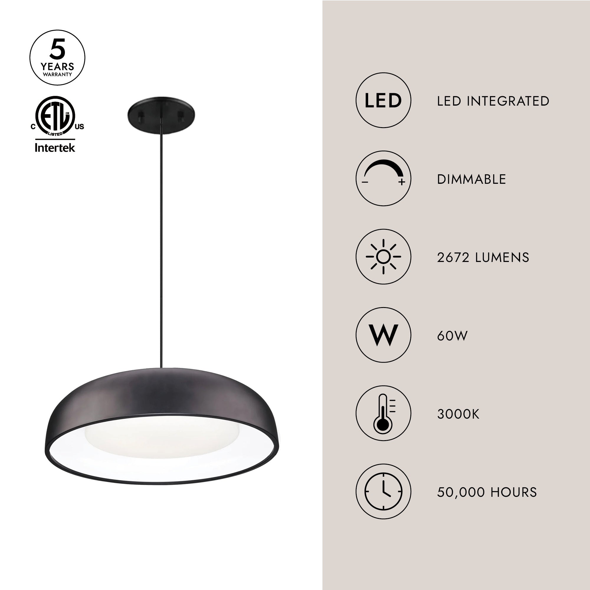 Beacon 24-in Pendant