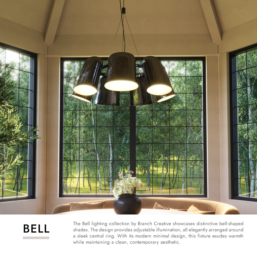 Bell 20-in Chandelier