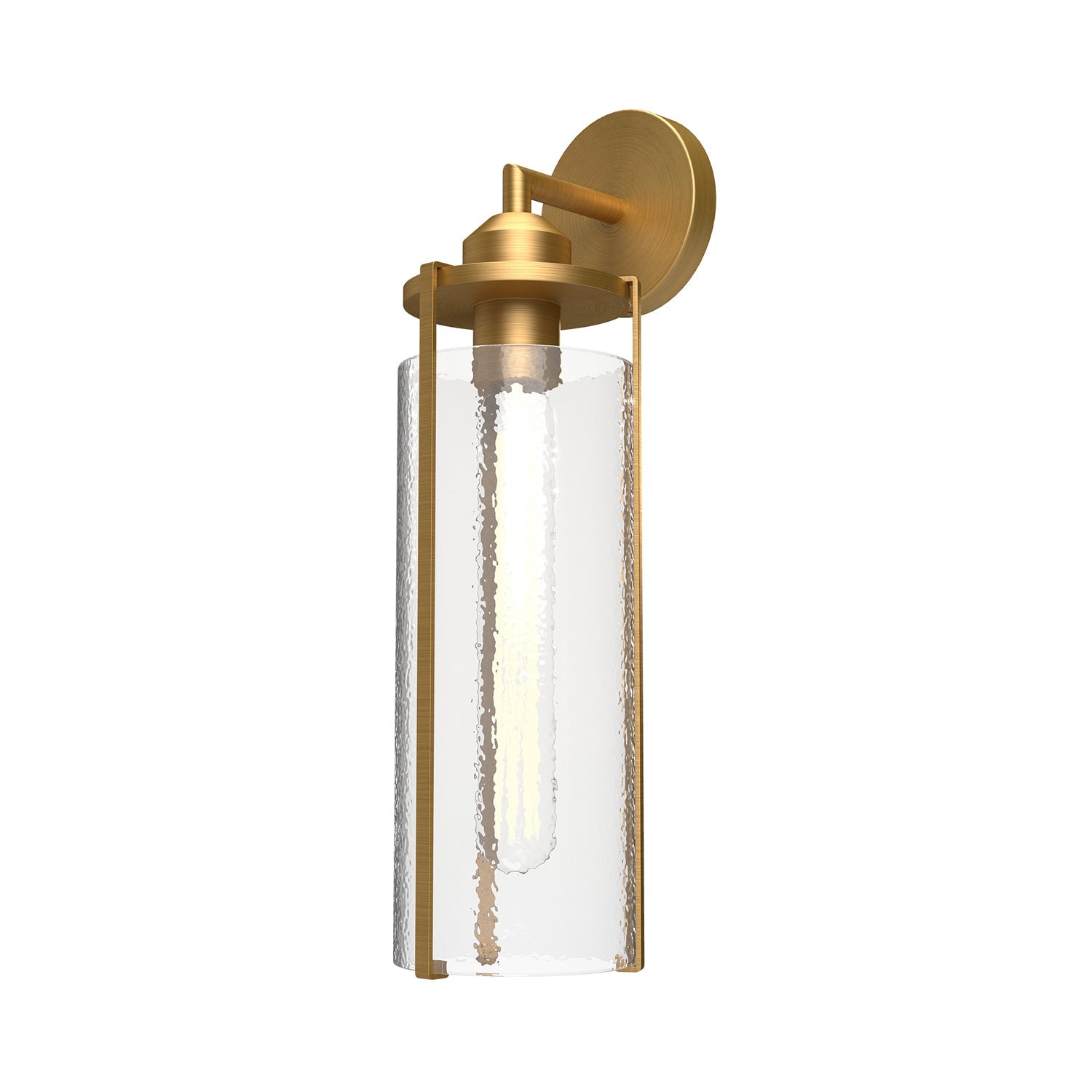 Belmont 5-in Wall/Vanity Light — Aged Gold/Clear Water Glass