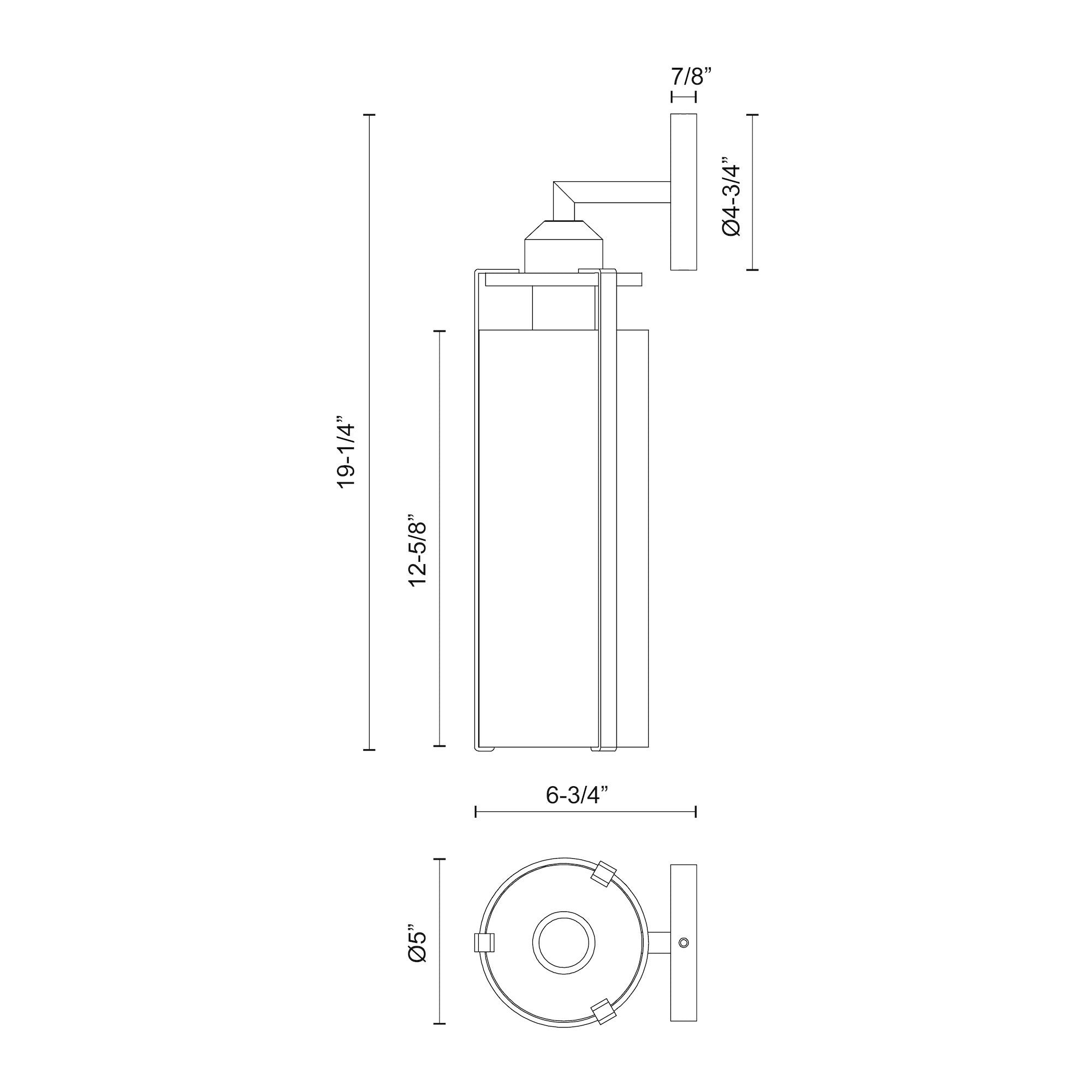 Belmont 5-in Wall/Vanity Light
