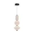 Bijou 8-in Pendant — Matte Black/Opal Matte Glass [Universal Voltage]
