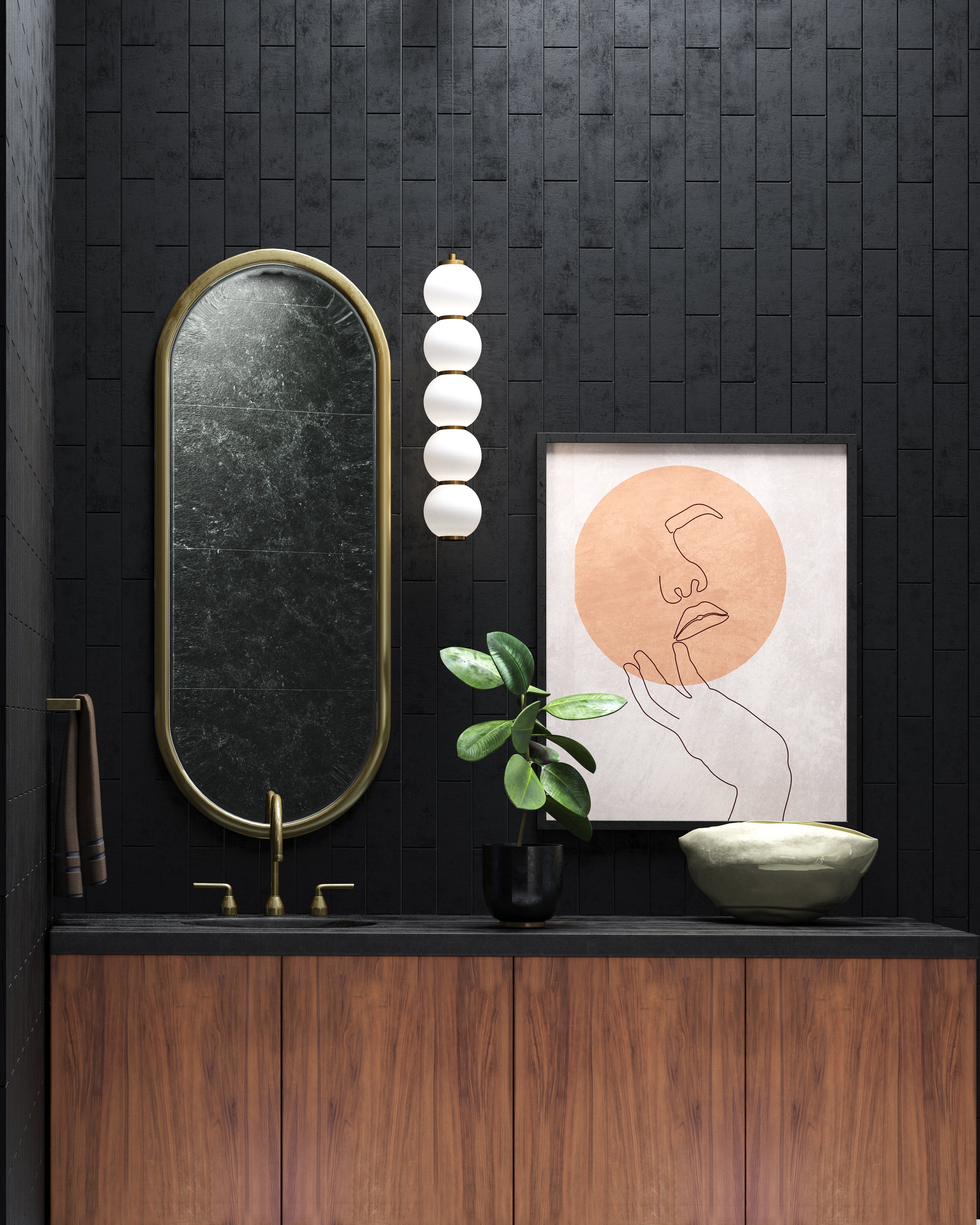 Bijou 5-in Pendant