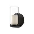 Birch 3-in Wall Sconce — Black/Clear