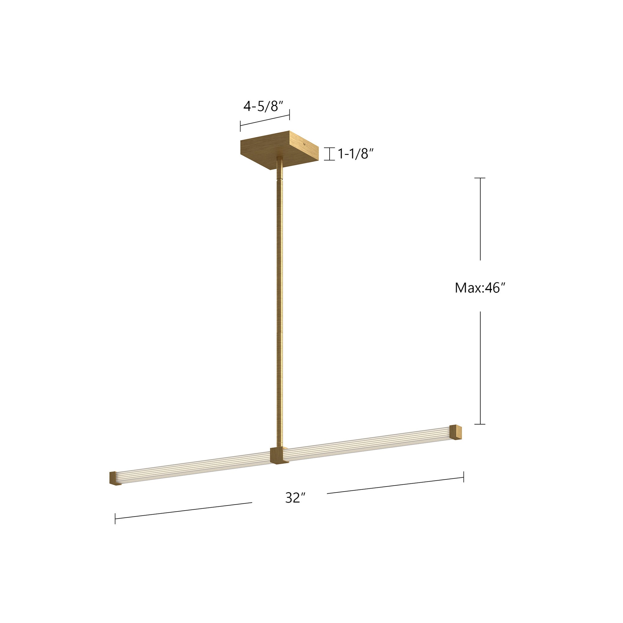 Blade 32-in Linear Pendant
