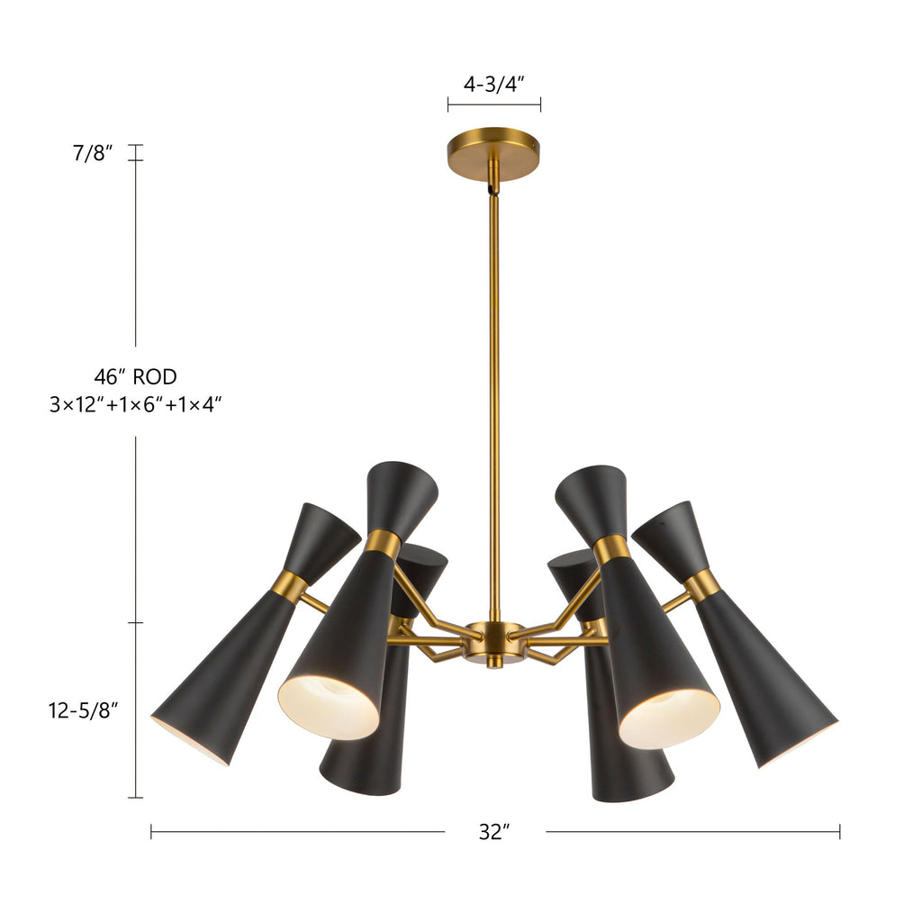 Blake 32-in Chandelier