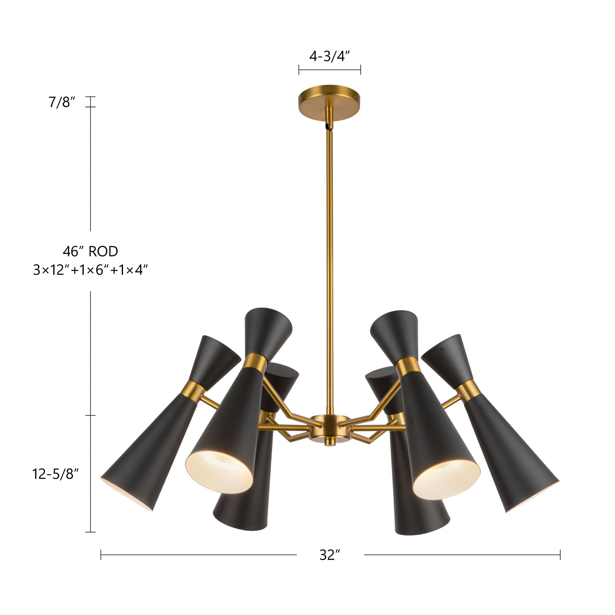 Blake 32-in Chandelier