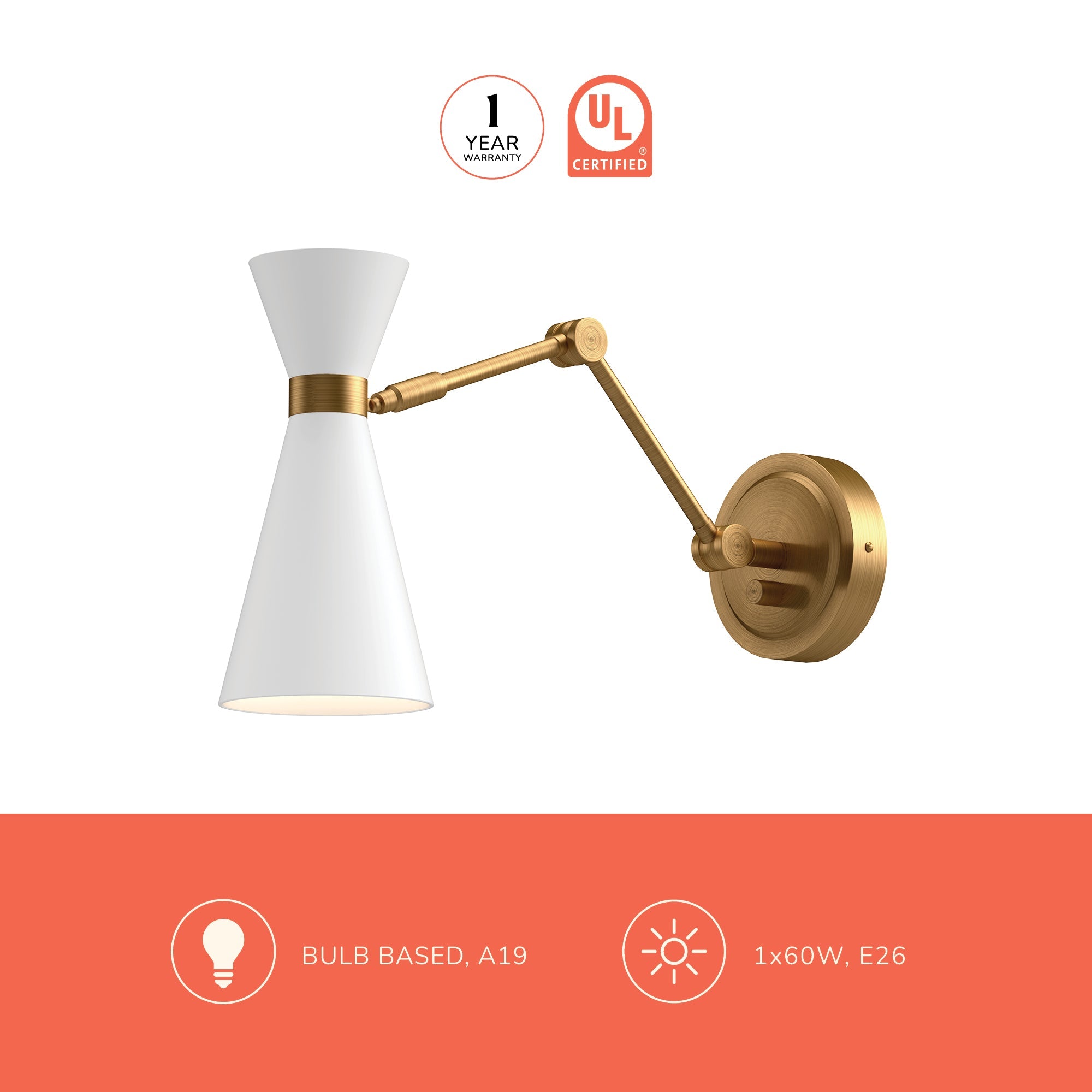 Blake 5-in Wall/Vanity Light