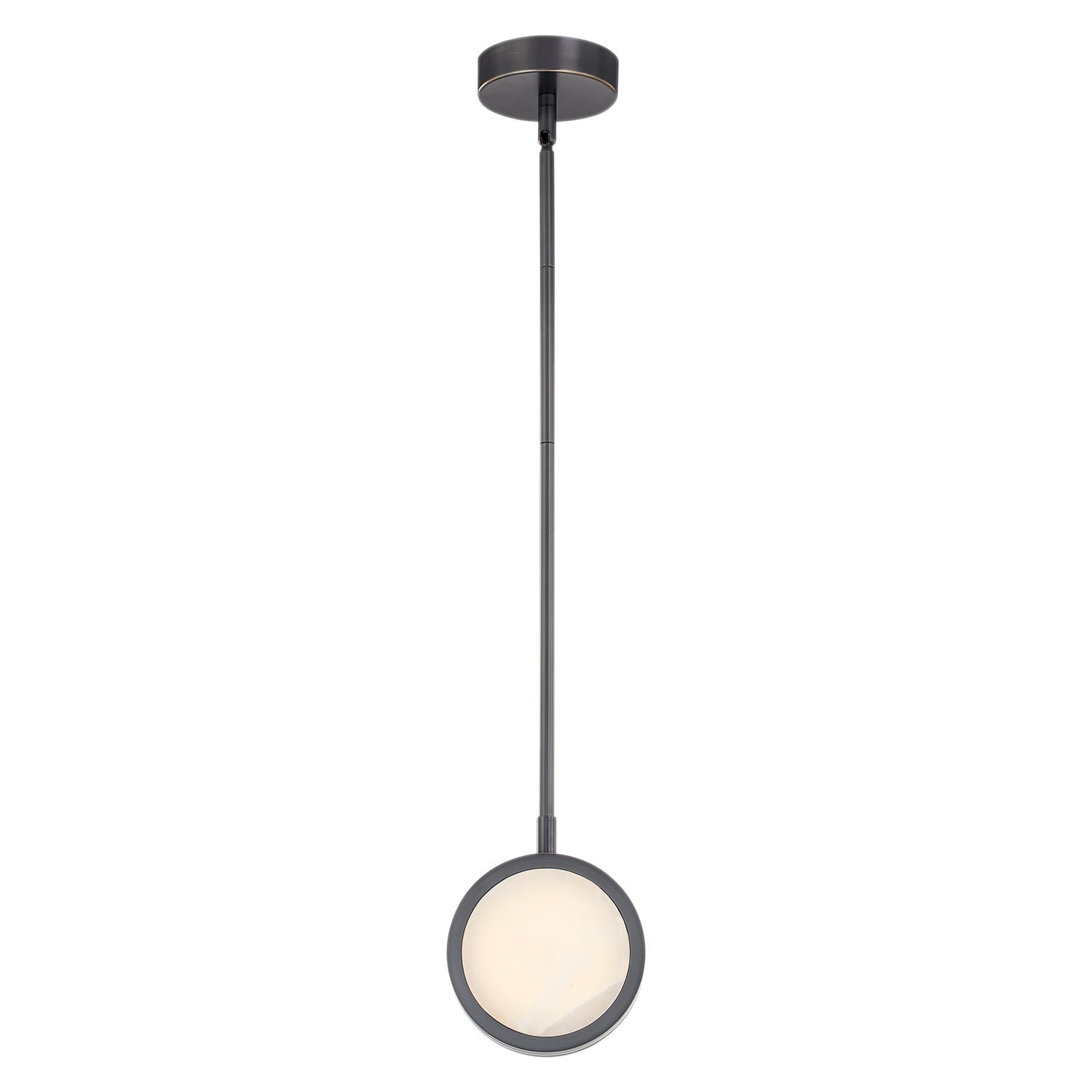 Blanco 6-in Pendant — Urban Bronze/Alabaster [Universal Voltage]