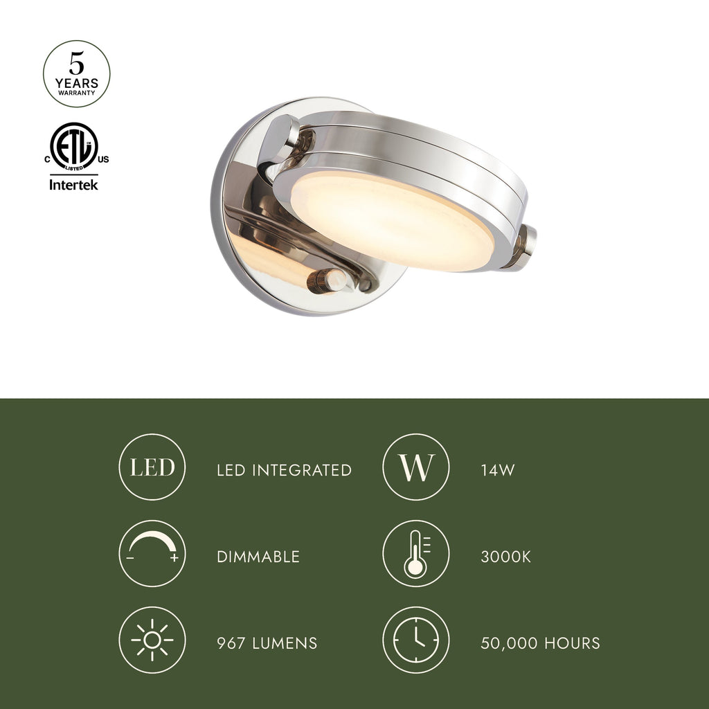 Blanco 6-in Wall/Vanity Light