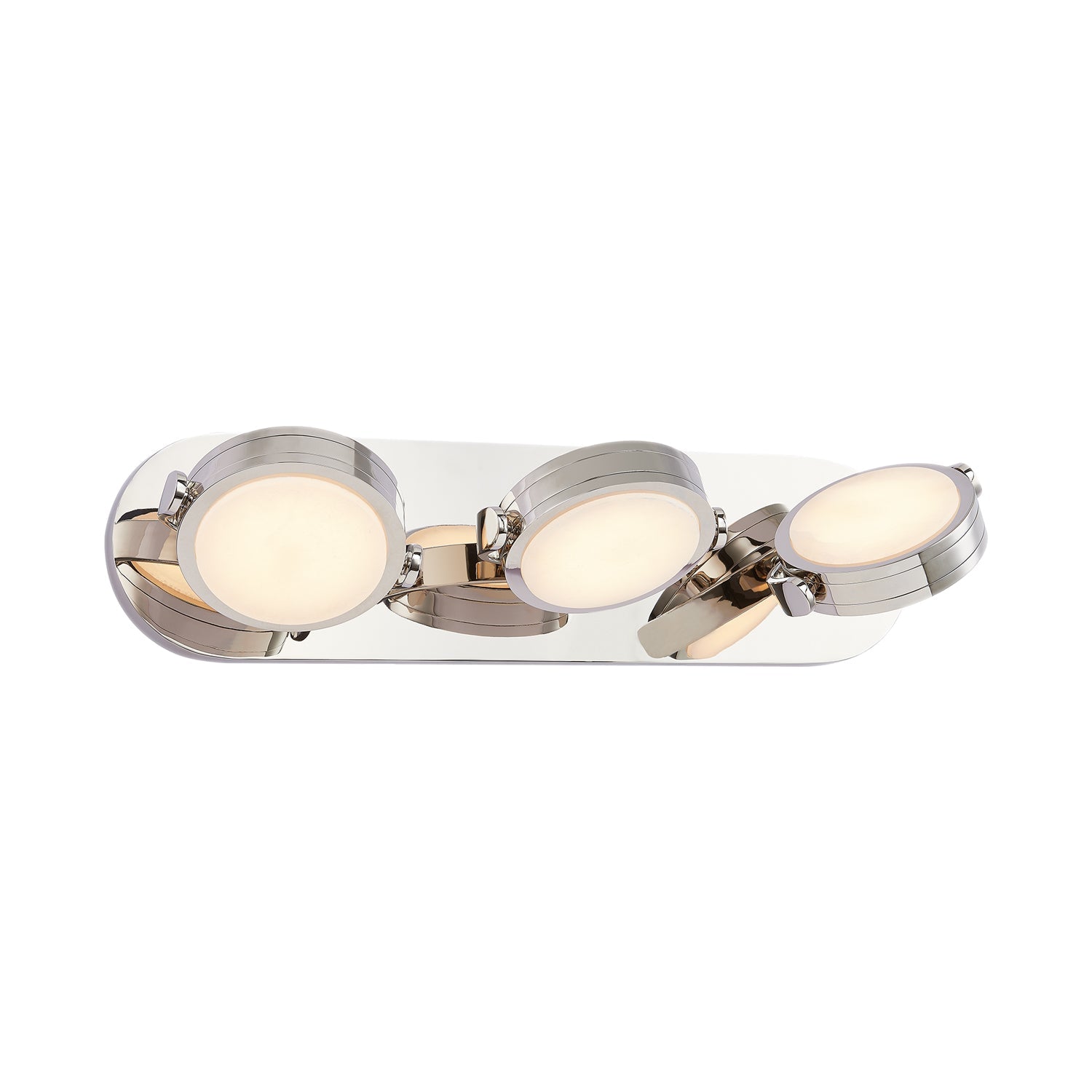 Blanco 26-in Wall/Vanity Light — Polished Nickel/Alabaster [Universal Voltage]