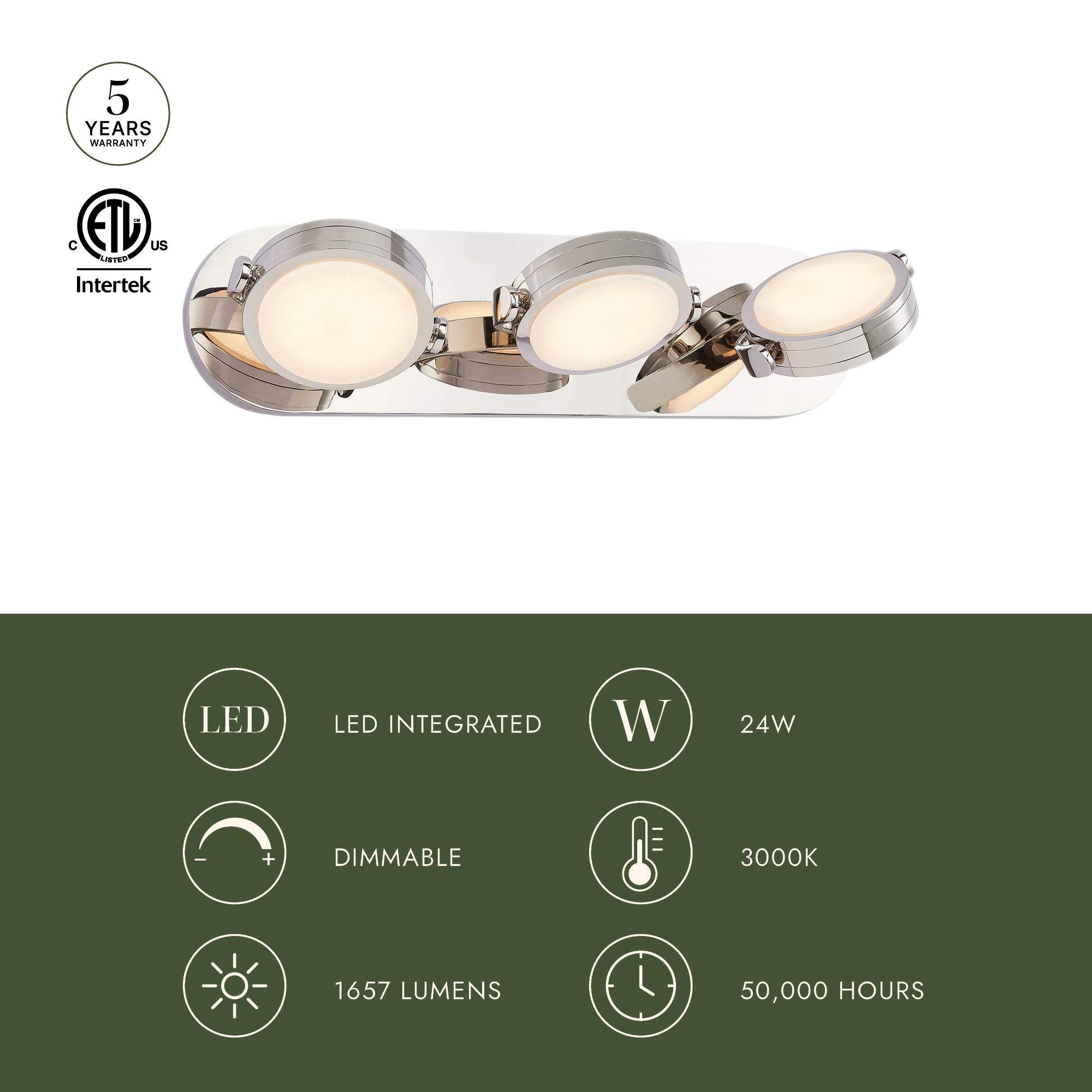 Blanco 26-in Wall/Vanity Light