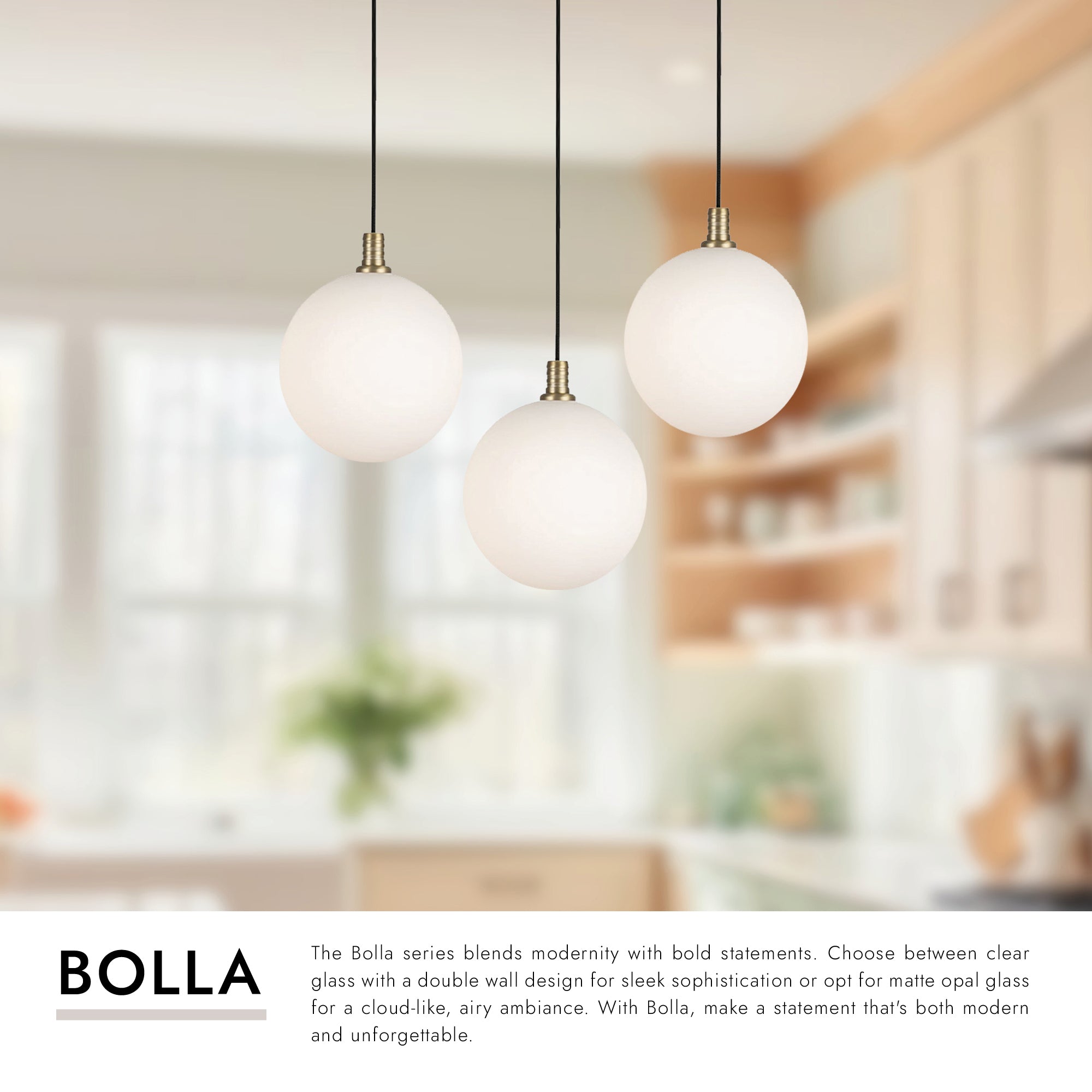Bolla 6-in 3 Head Multi Pendant