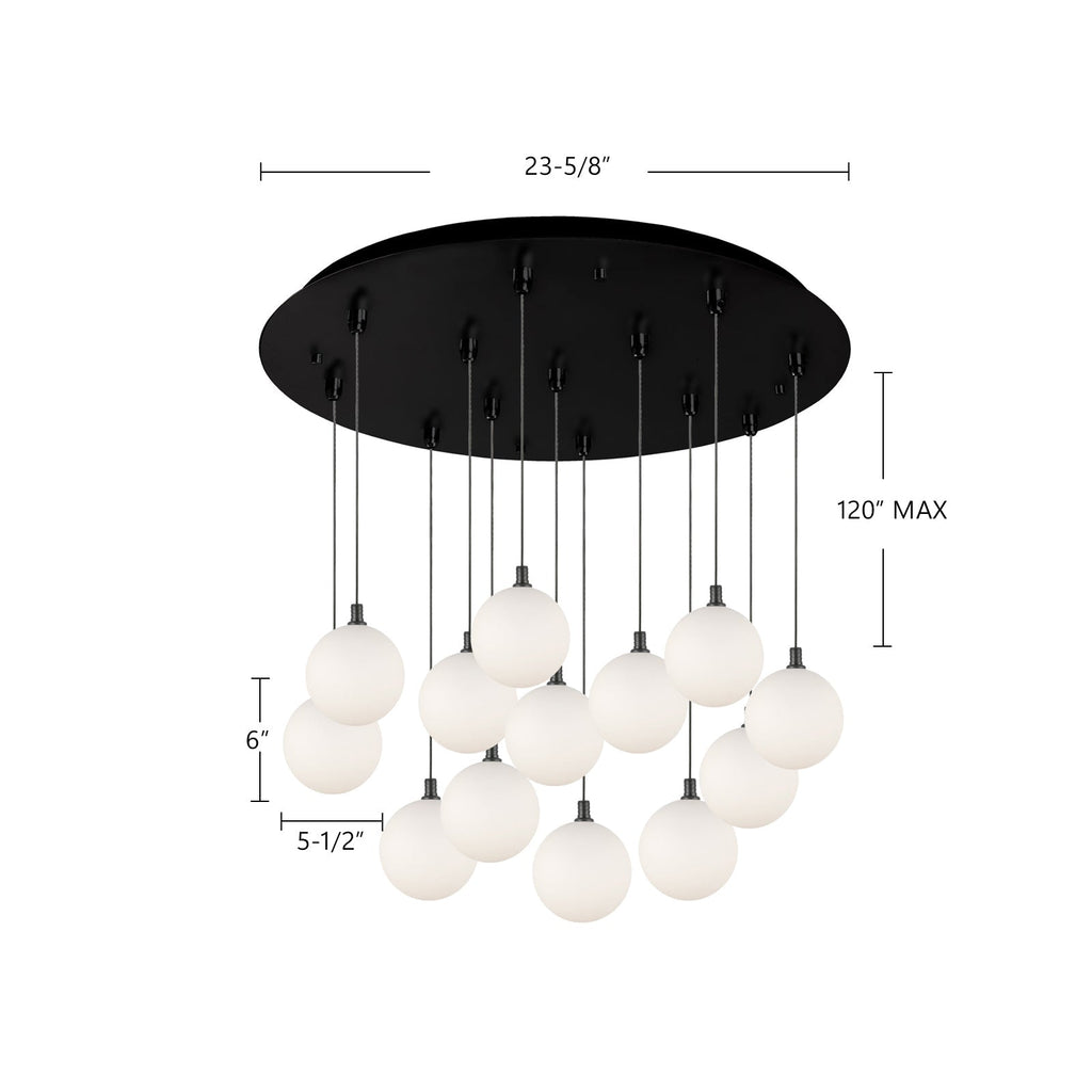 Bolla 6-in 13 Head Multi Pendant