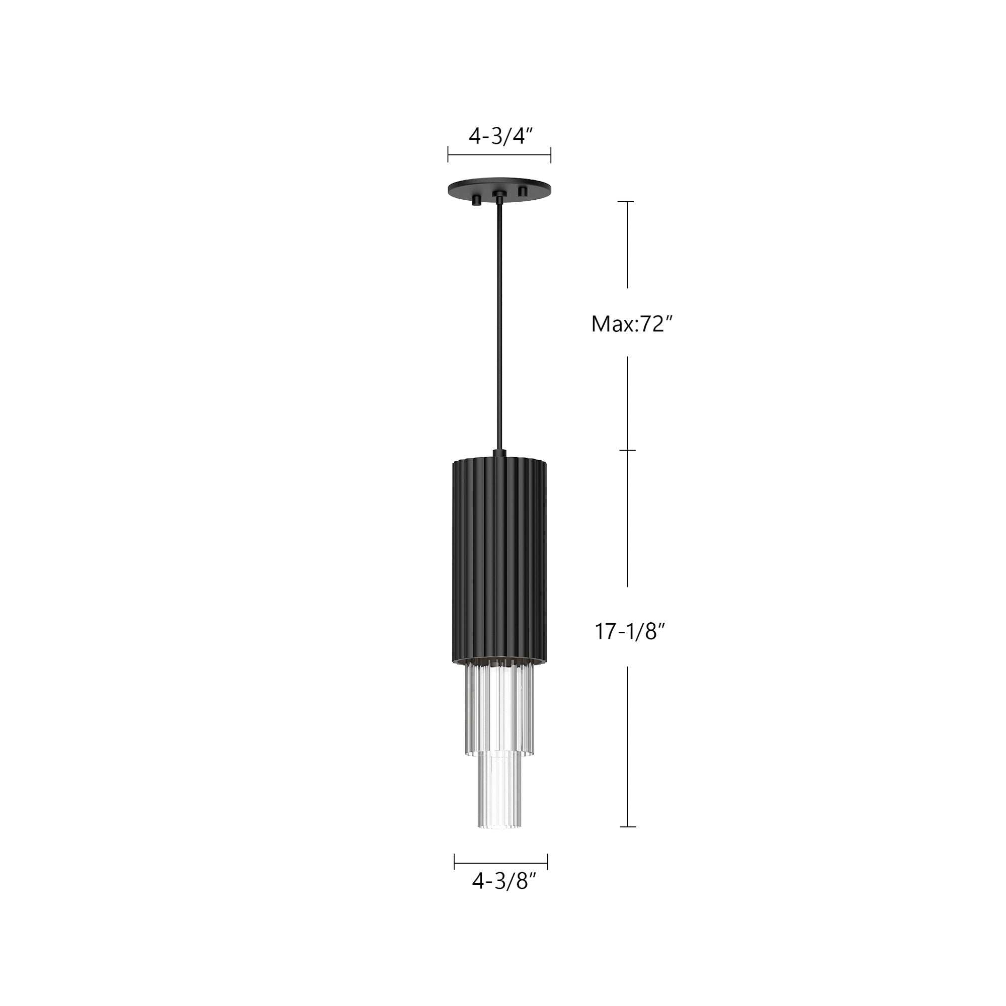 Bordeaux 4-in Pendant