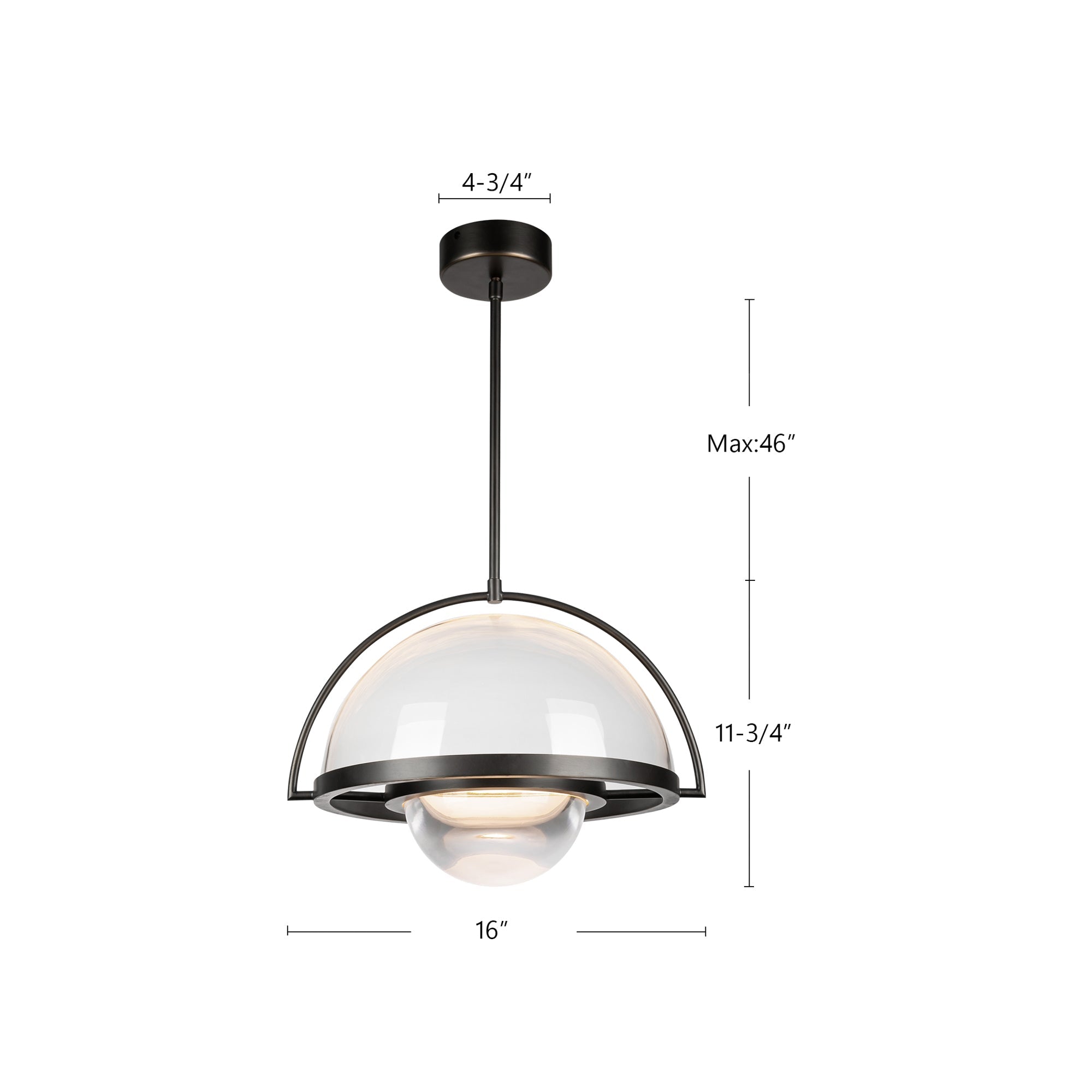Bowery 16-in Pendant
