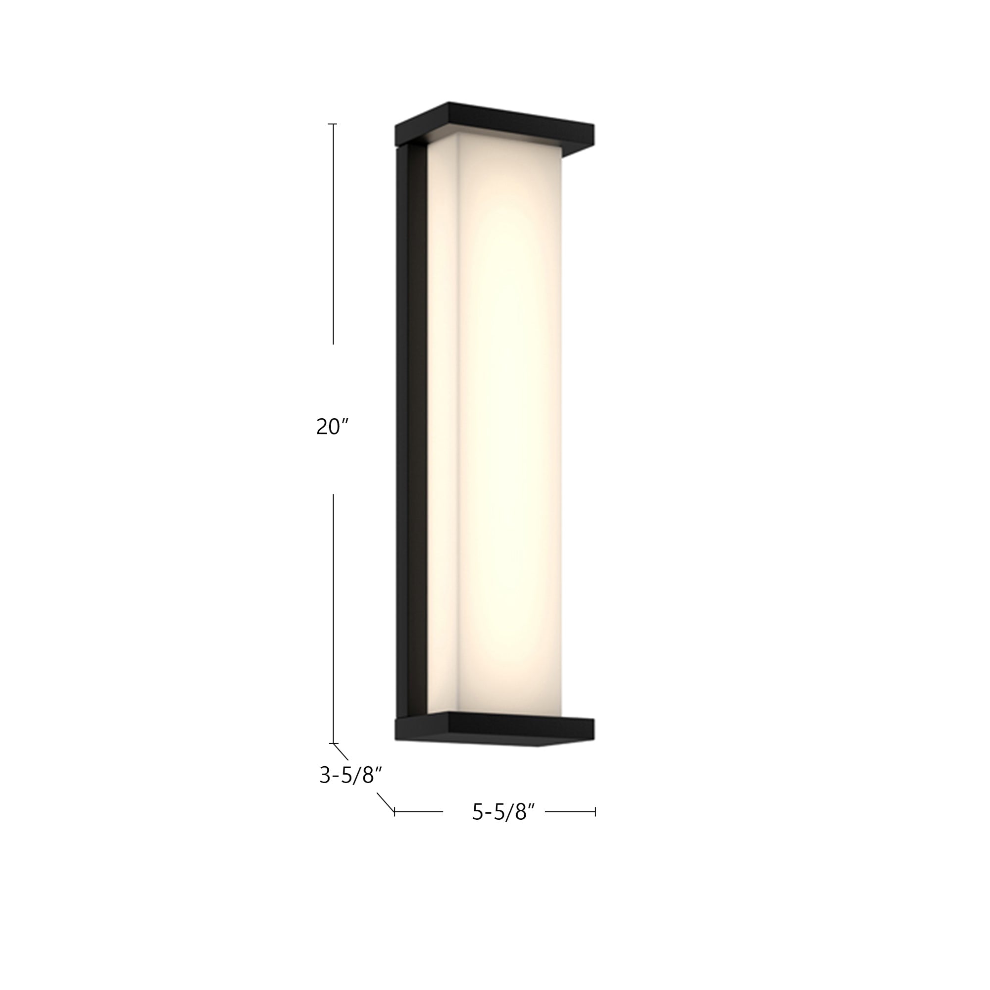 Bravo 20-in Exterior Wall Sconce