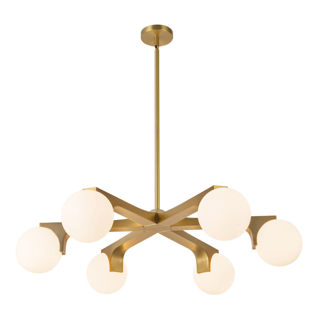 Briar 37-in Chandelier — Brushed Gold