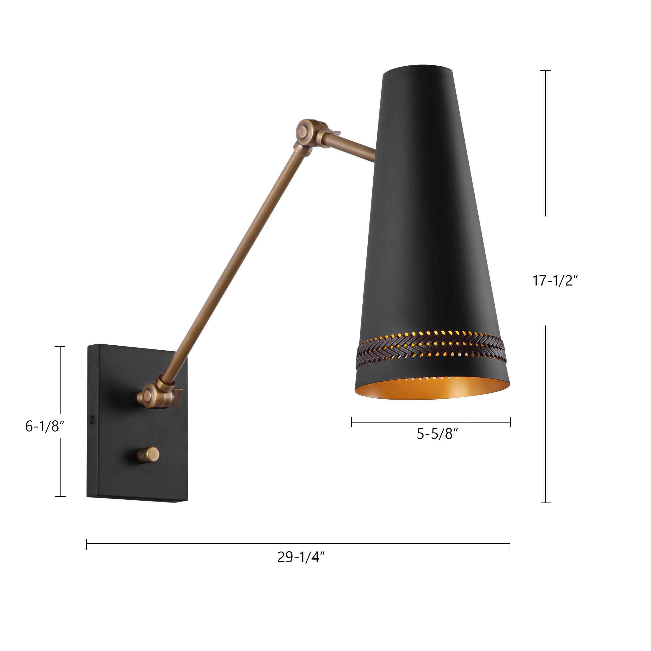 Brickell 5-in Wall/Vanity Light