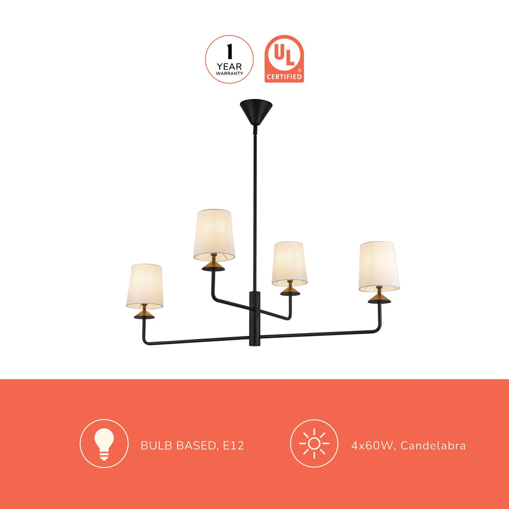 Bridgette 45-in Chandelier