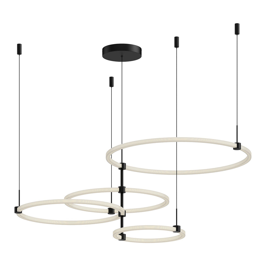 Bruni 55-in Chandelier — Black