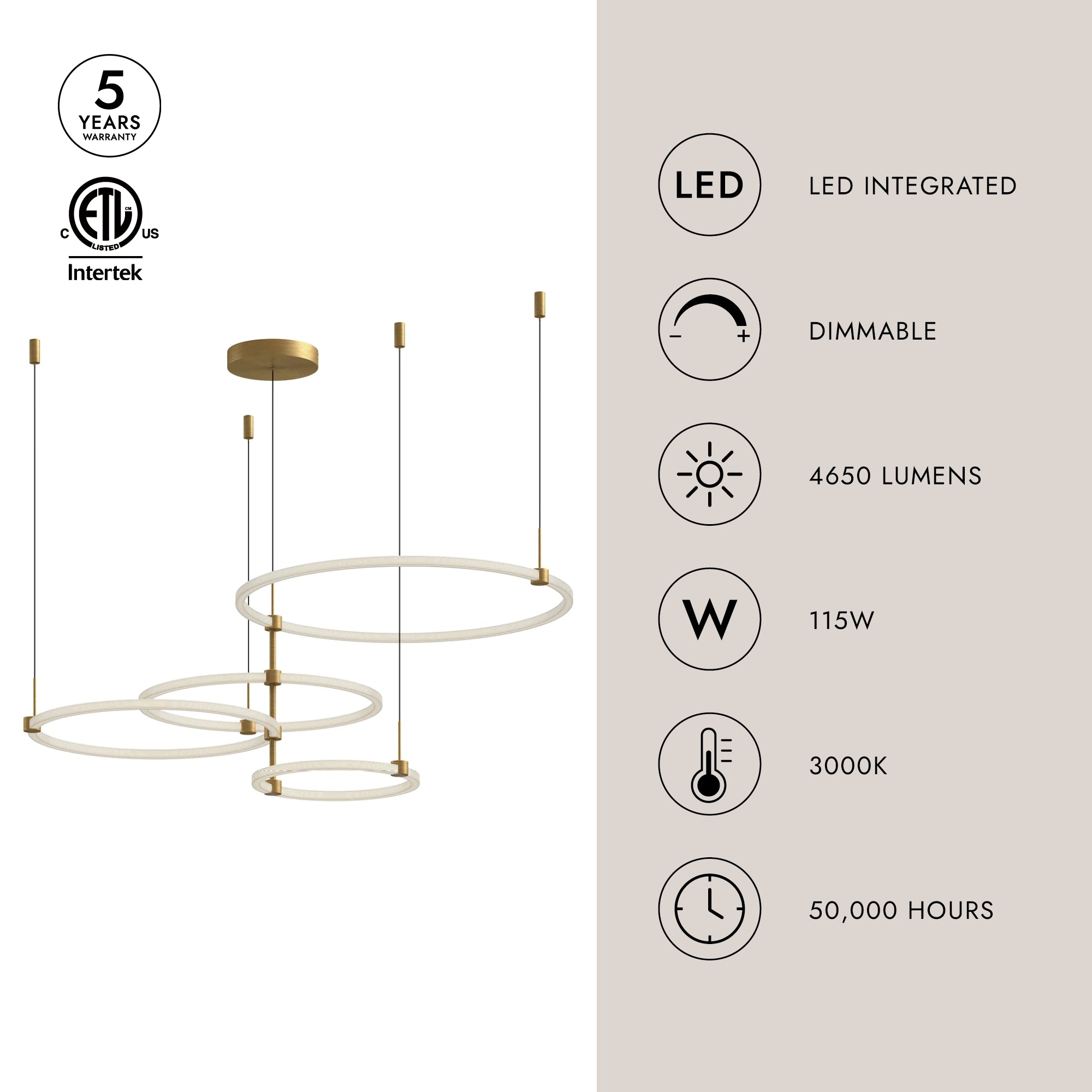 Bruni 55-in Chandelier