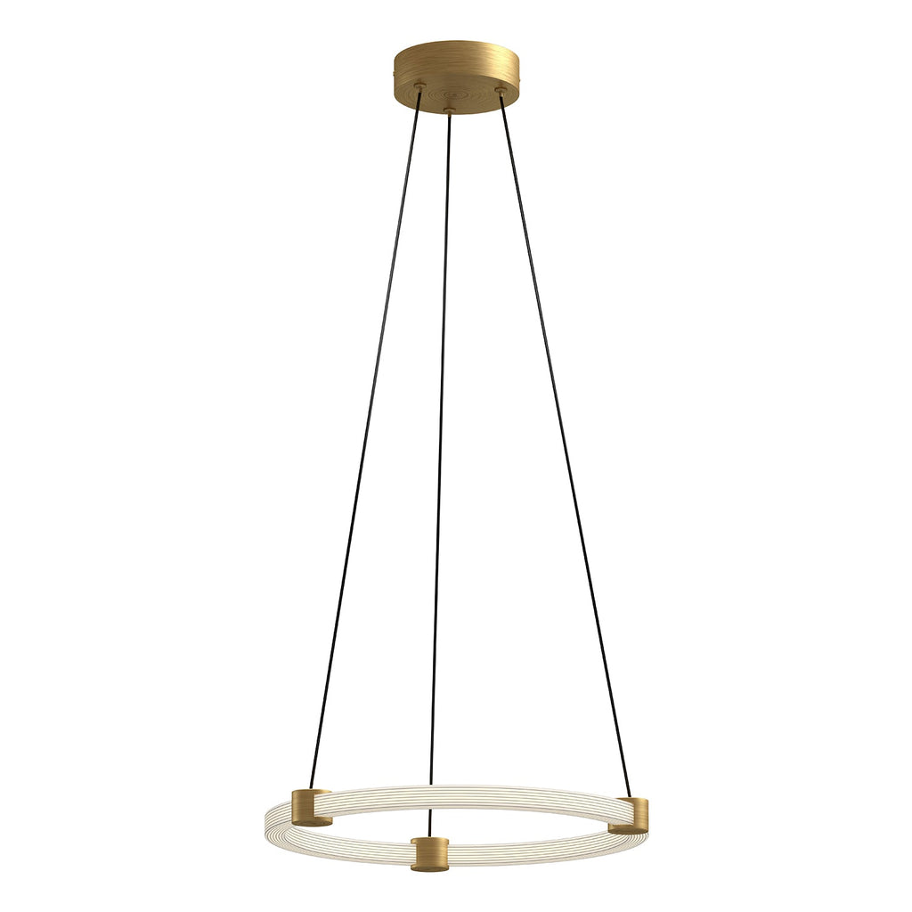 Bruni 16-in Pendant — Brushed Gold