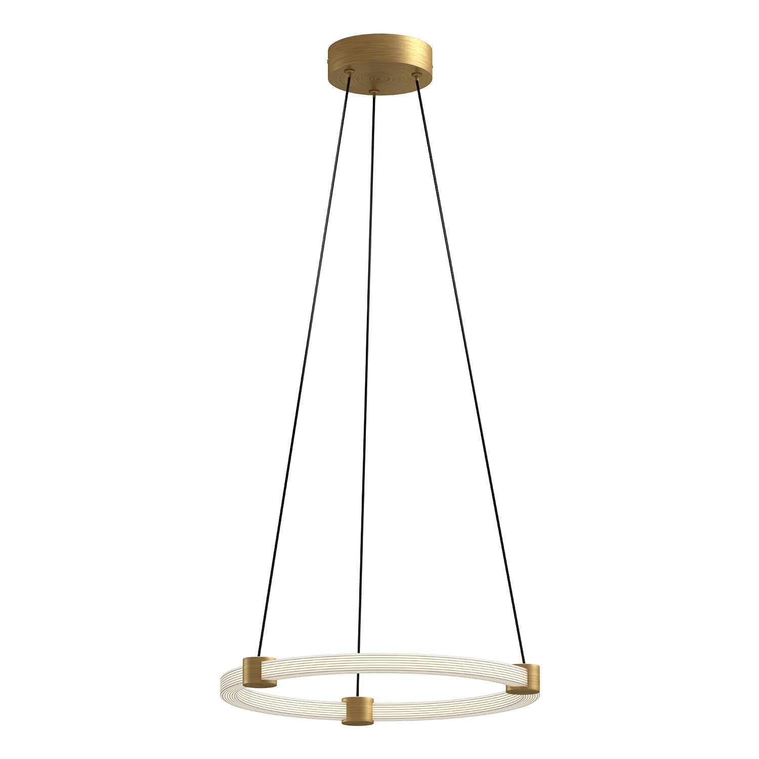 Bruni 16-in Pendant — Brushed Gold