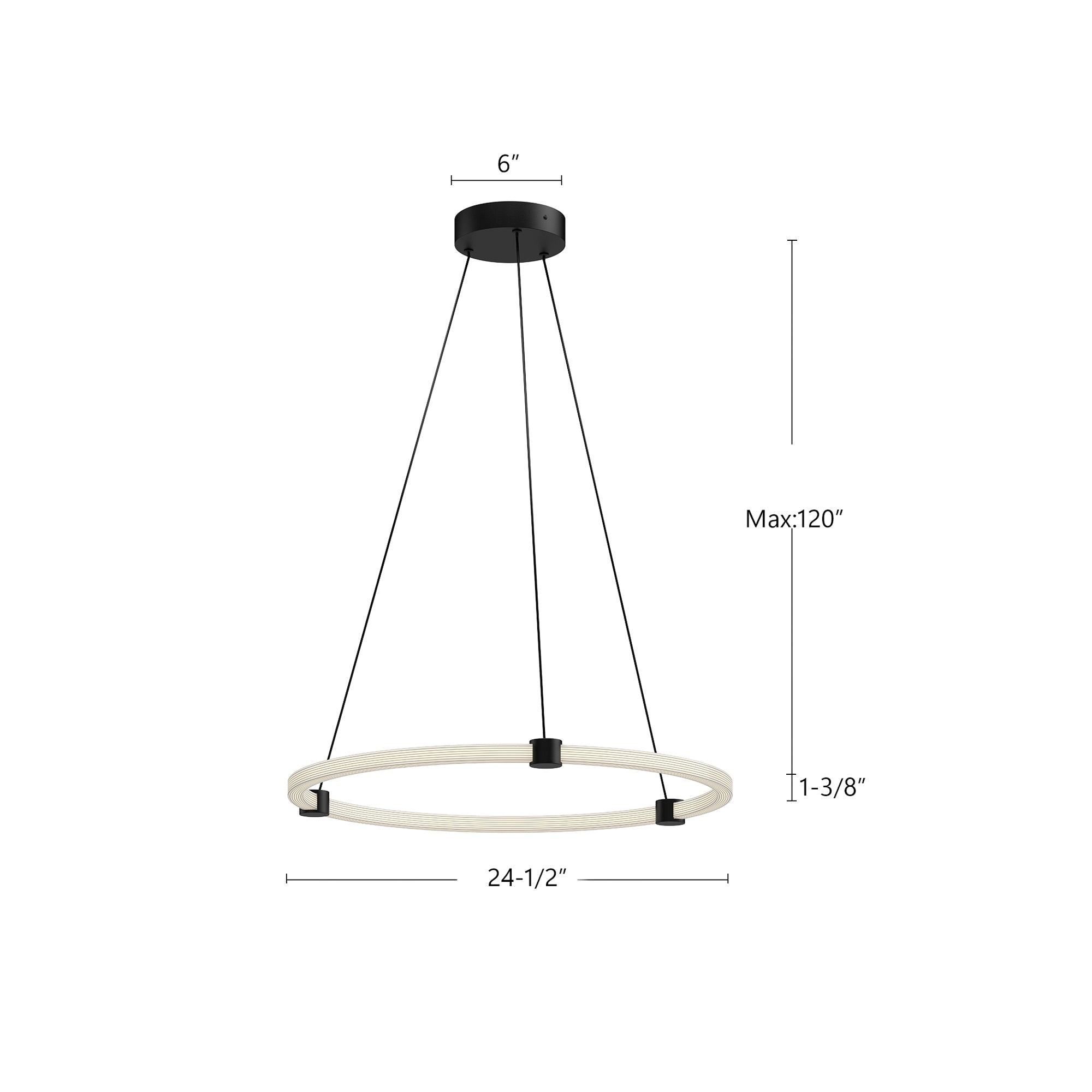 Bruni 24-in Pendant