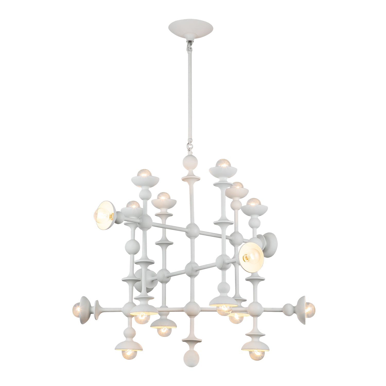 Cadence 29-in Chandelier — Antique White