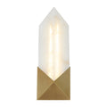 Caesar 12-in Wall/Vanity Light — Vintage Brass/Alabaster
