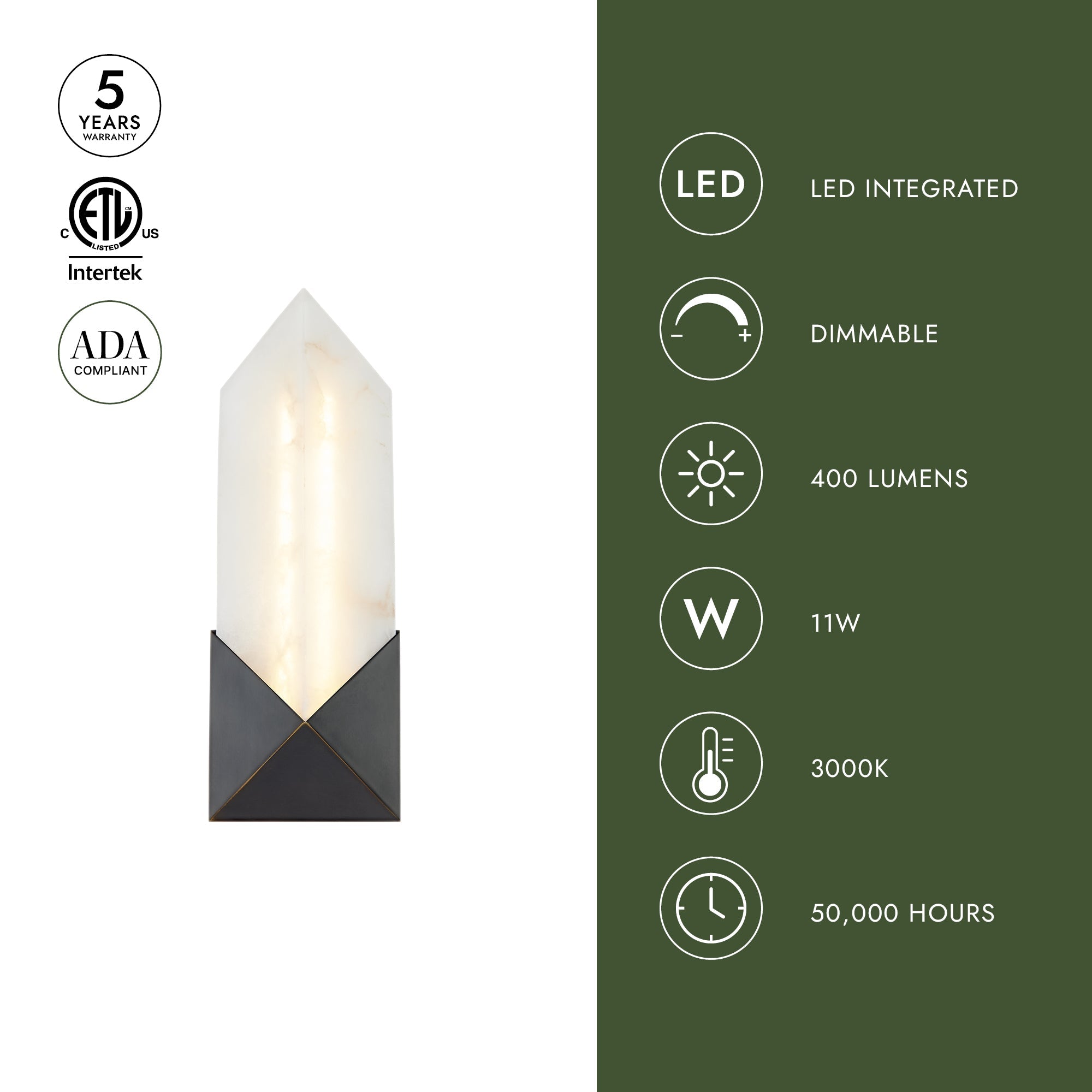 Caesar 12-in Wall/Vanity Light