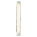 Caesar 25-in Wall/Vanity Light — Polished Nickel/Alabaster