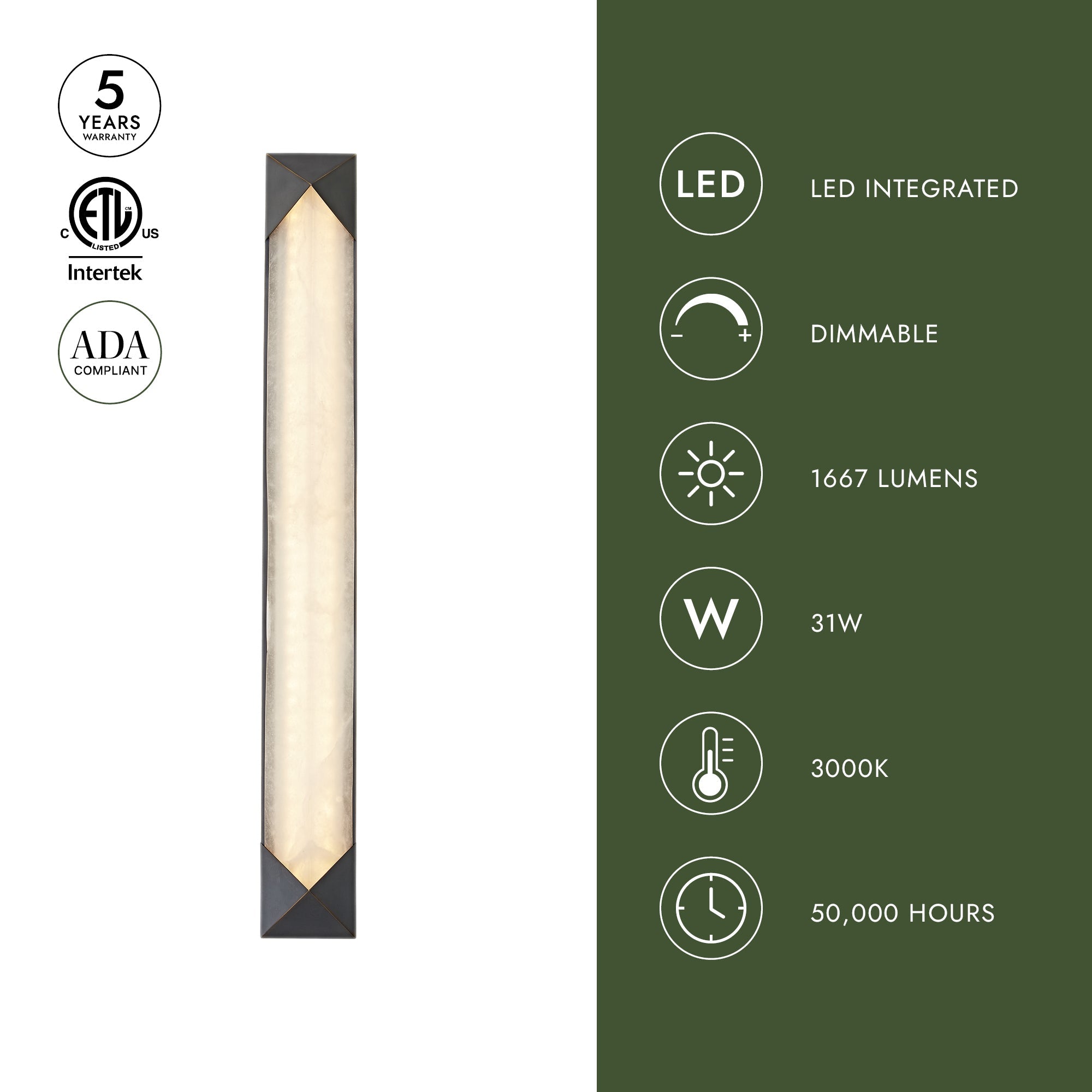 Caesar 25-in Wall/Vanity Light
