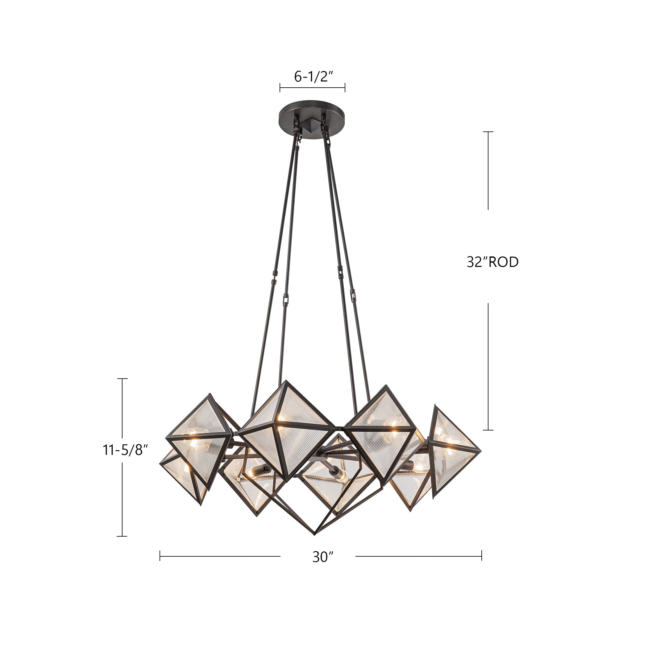 Cairo 30-in Chandelier