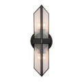 Cairo 15-in Wall/Vanity Light — Ribbed Glass/Urban Bronze