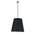 Calor 25-in Pendant — Black Linen With Gold Parchment/Urban Bronze