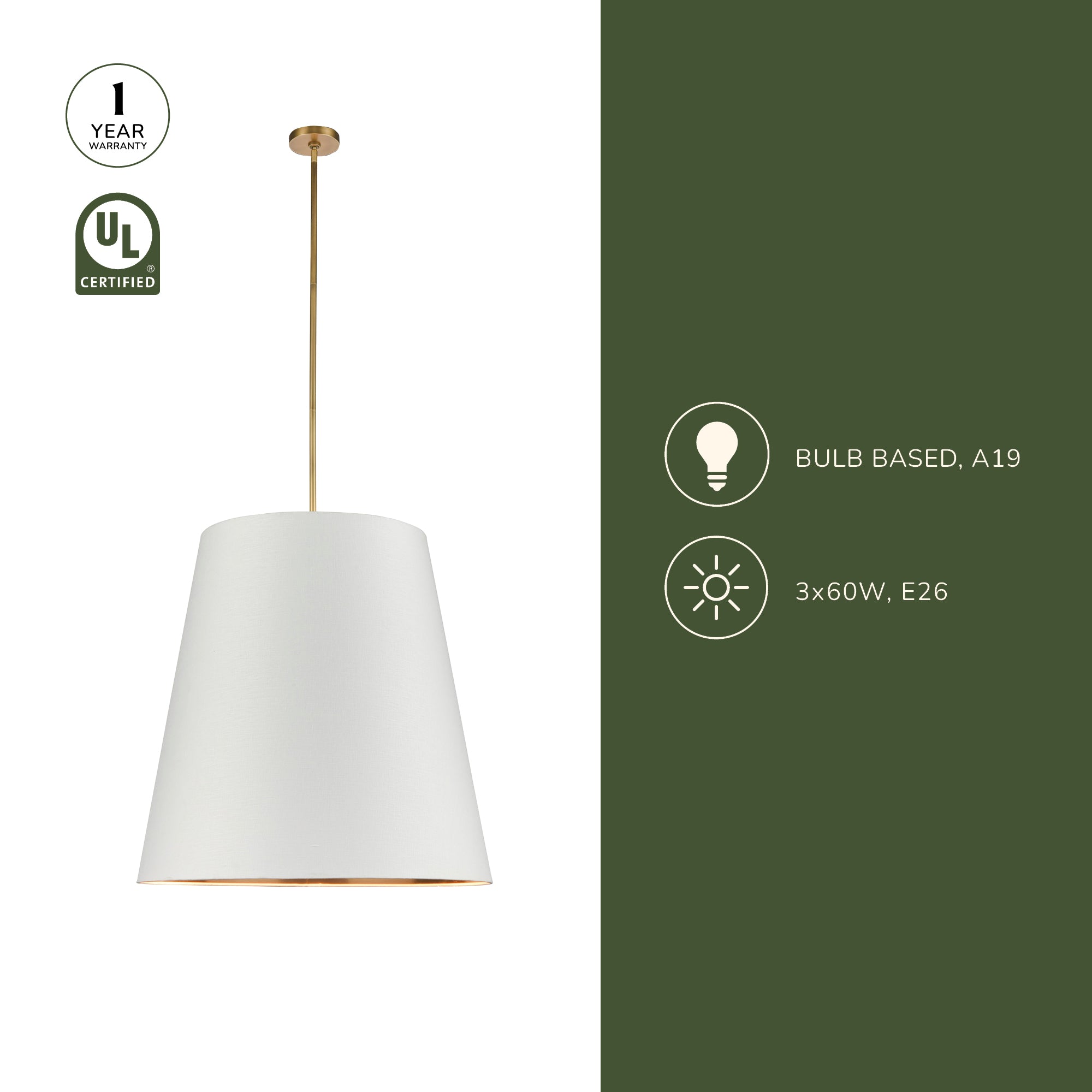 Calor 30-in Pendant