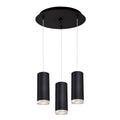 Cameo 3-in 3 Head Multi Pendant — Black