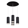 Cameo 3-in 5 Head Multi Pendant — Black